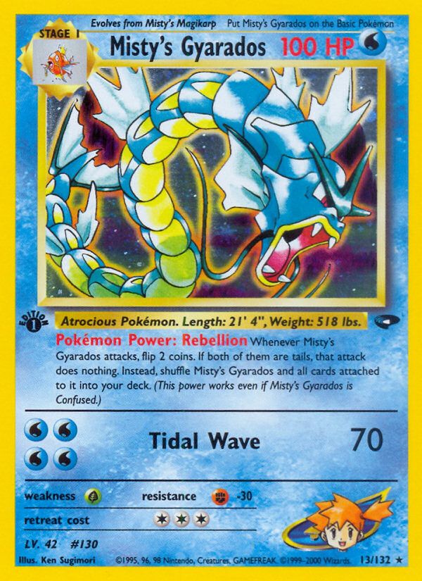Mistys Gyarados Gym Challenge PSA 10 graded Pokémon card
