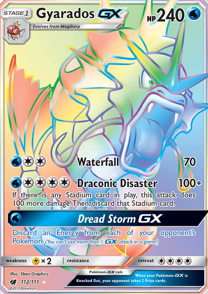 Gyarados GX Rainbow Rare