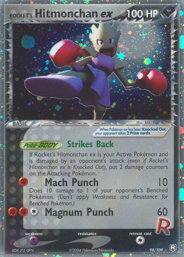 PSA 10 Hitmonchan ex EX Team Rocket Returns graded Pokémon card