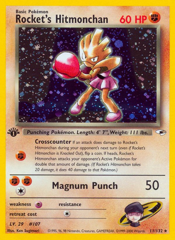 PSA 10 Rocket's Hitmonchan EX Team Rocket Returns graded Pokémon card