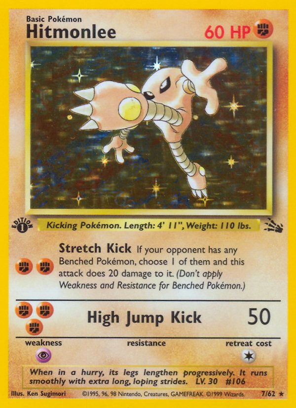 PSA 10 Hitmonlee Fossil graded Pokémon card