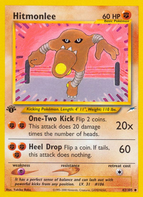 PSA 10 Koga's Hitmonlee Challenge from the Darkness graded Pokémon card