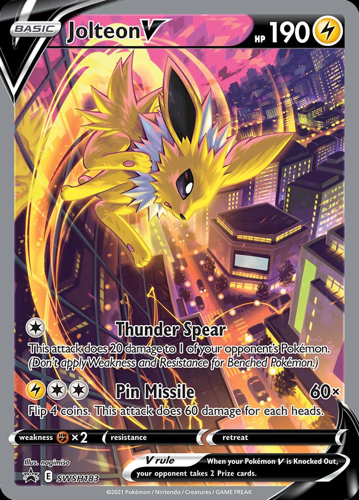 PSA 10 Jolteon V SWSH Black Star Promos graded Pokémon card