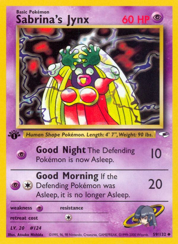 PSA 10 Sabrina's Jynx Gym Heroes graded Pokémon card