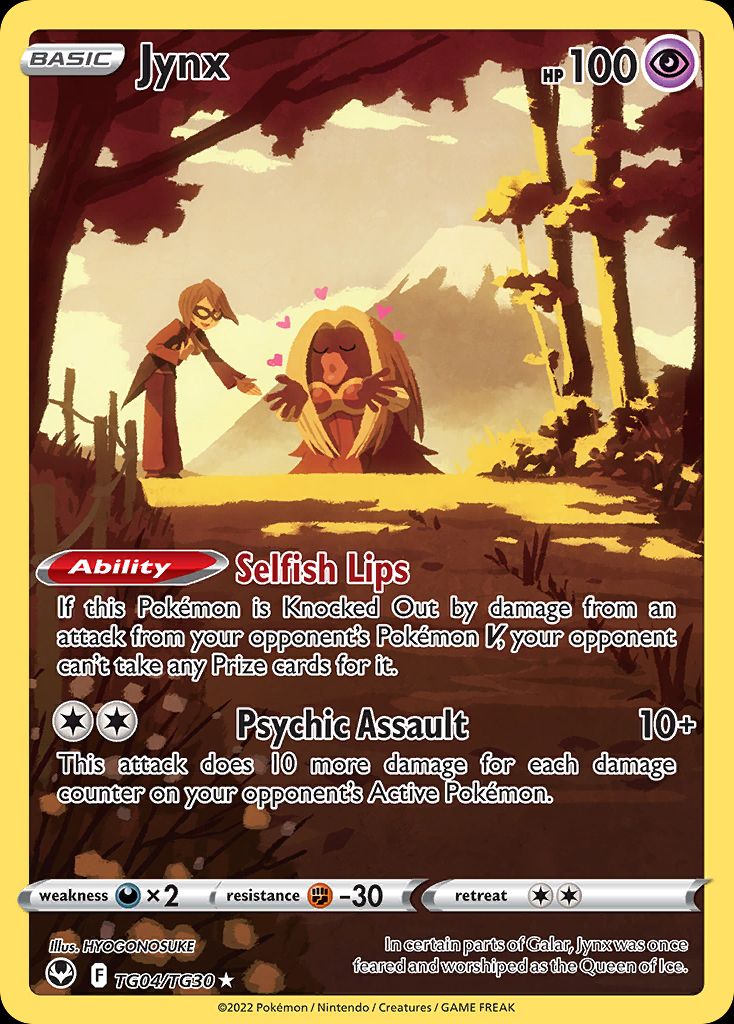 PSA 10 Jynx Silver Tempest Trainer Gallery graded Pokémon card