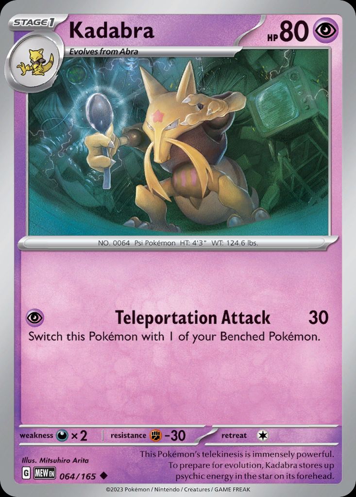 PSA 10 Kadabra Dragons Exalted graded Pokémon card