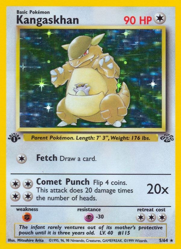 PSA 10 Kangaskhan Jungle graded Pokémon card
