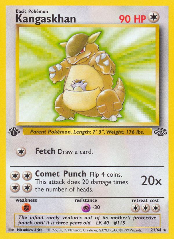 PSA 10 Kangaskhan Jungle graded Pokémon card
