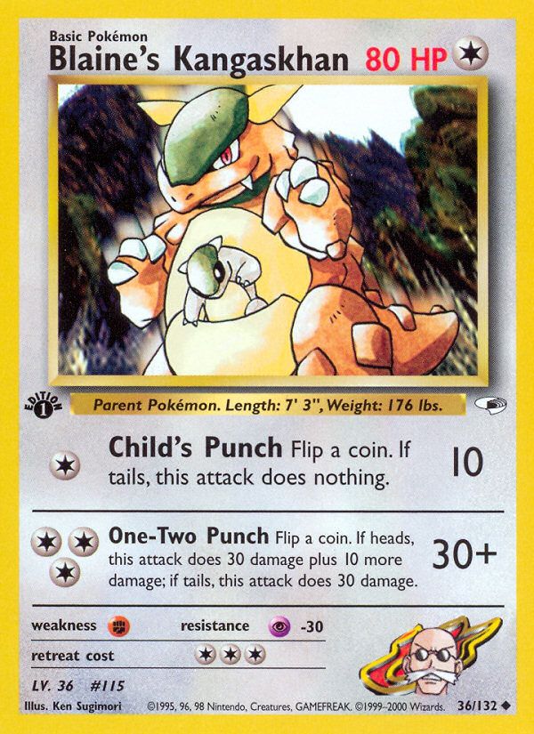 PSA 10 Sabrina's Kangaskhan Gym Heroes graded Pokémon card