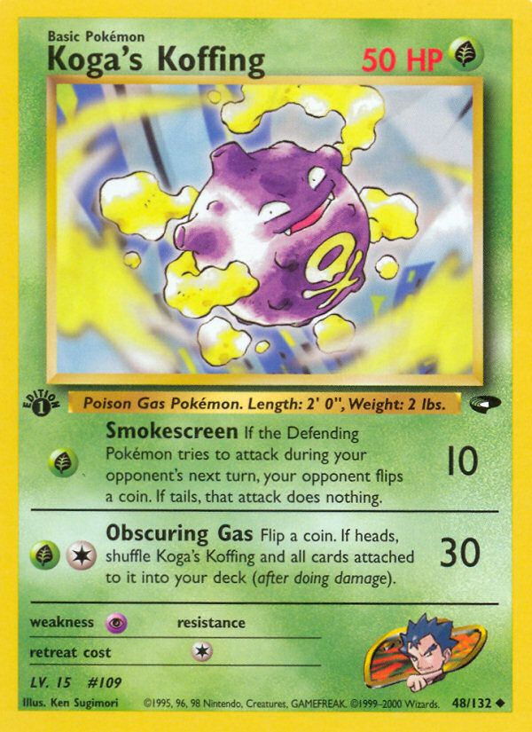 PSA 10 Dark Koffing Team Rocket graded Pokémon card