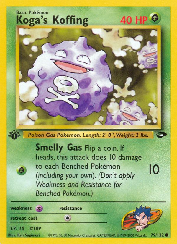 PSA 10 Koga's Koffing Gym Challenge graded Pokémon card
