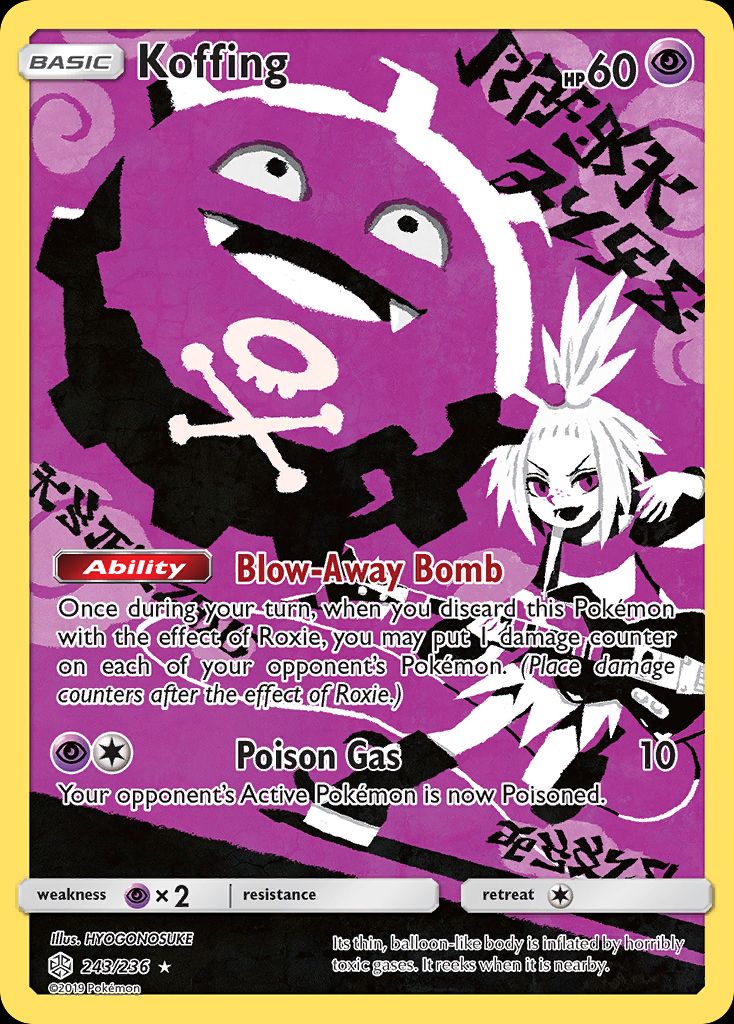 PSA 10 Koffing Cosmic Eclipse graded Pokémon card