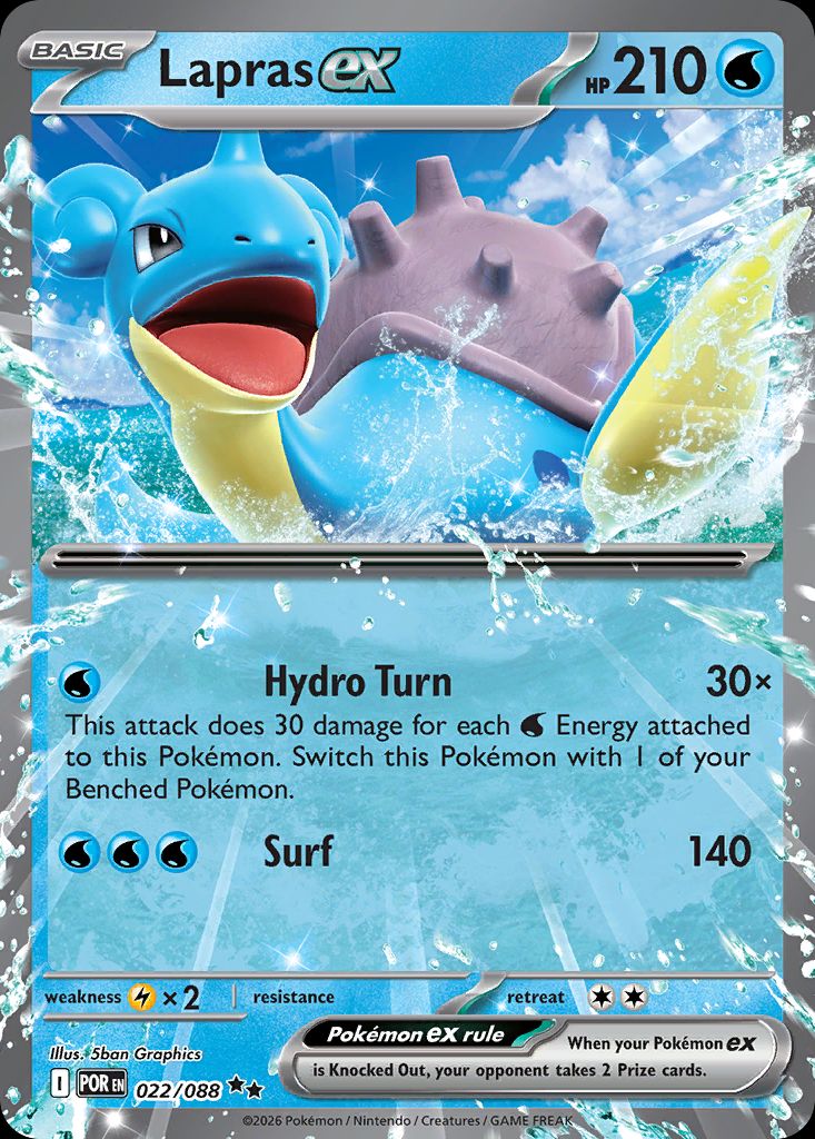 PSA 10 Misty's Lapras Gym Heroes graded Pokémon card