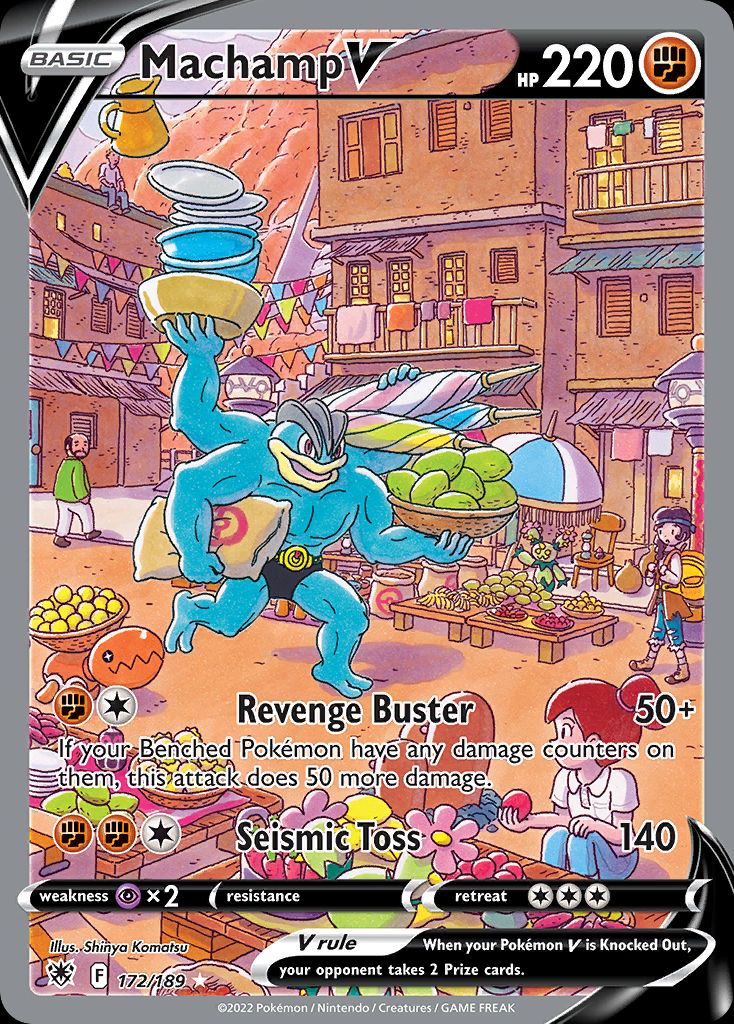 PSA 10 Machamp V Astral Radiance graded Pokémon card