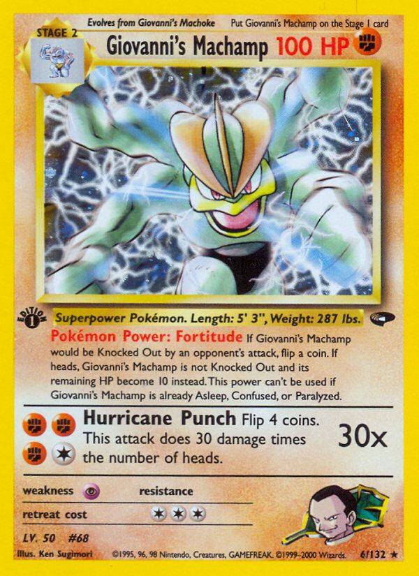PSA 10 Giovanni's Machamp Gym Challenge graded Pokémon card