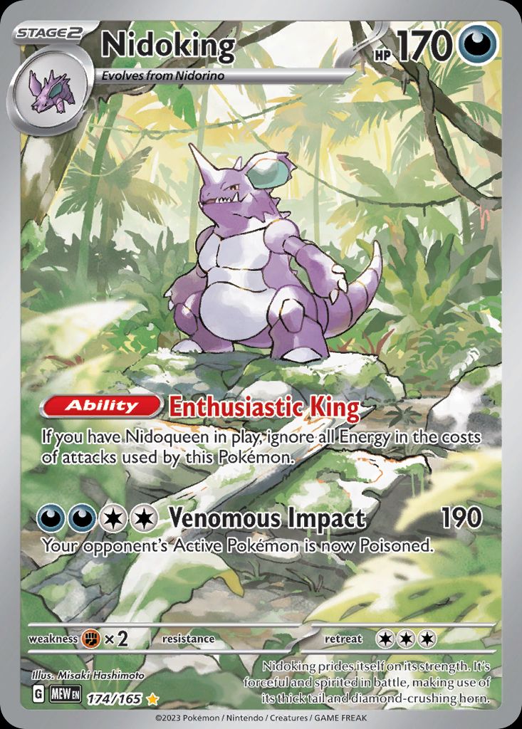 PSA 10 Nidoking Scarlet & Violet 151 graded Pokémon card