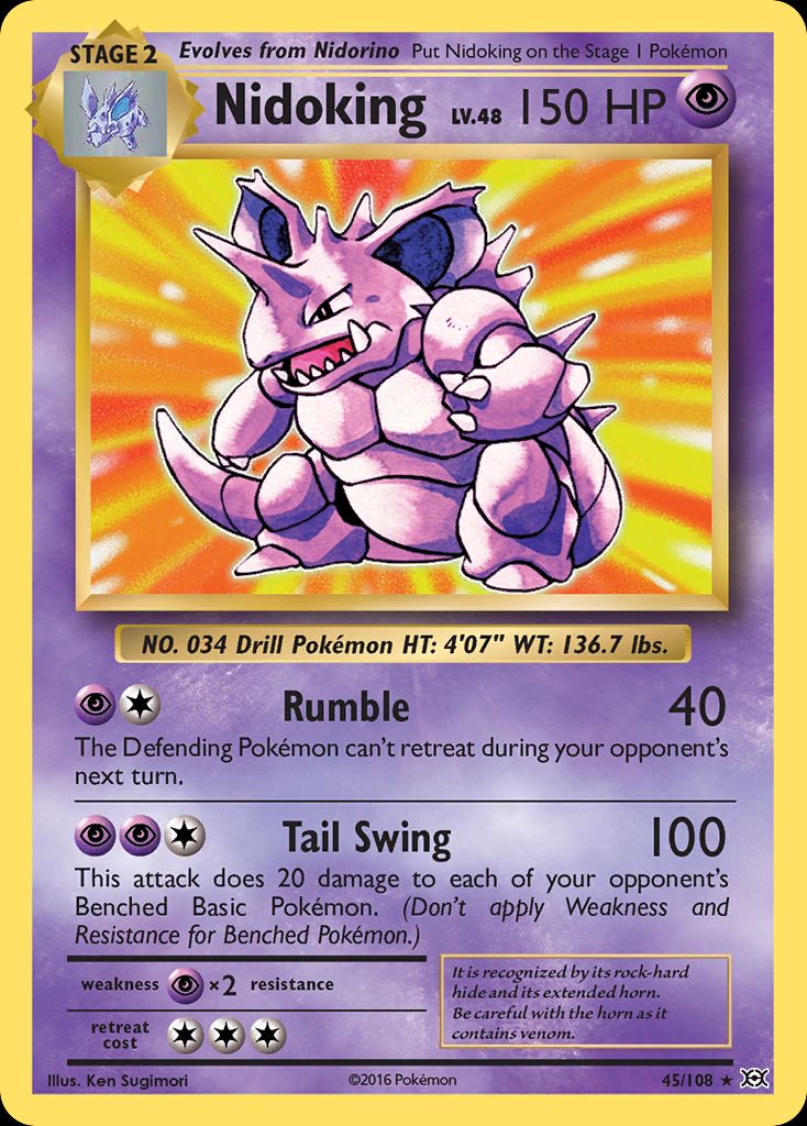PSA 10 Nidoking XY Evolutions graded Pokémon card
