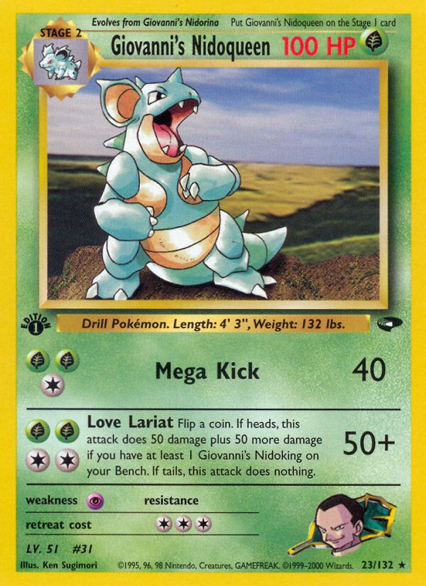 PSA 10 Giovanni's Nidoqueen Gym Challenge graded Pokémon card