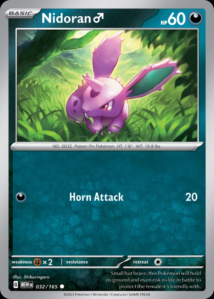 PSA 10 Nidoran♂ Pokémon Japanese Base Set graded Pokémon card