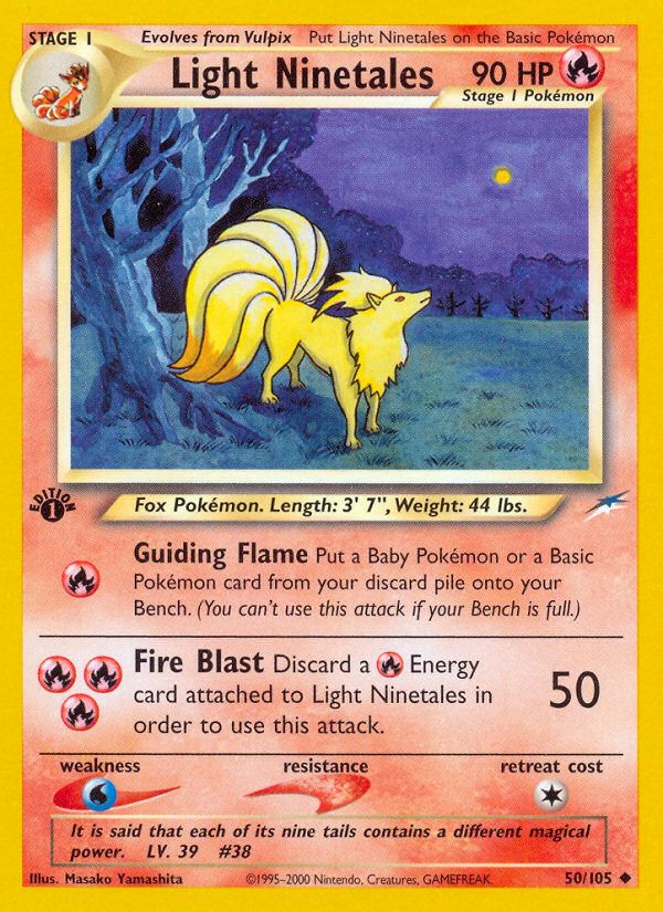 PSA 10 Light Ninetales Neo Destiny graded Pokémon card