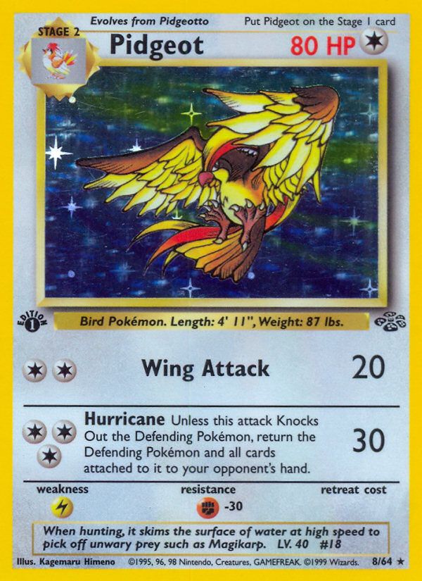 PSA 10 Pidgeot Jungle graded Pokémon card