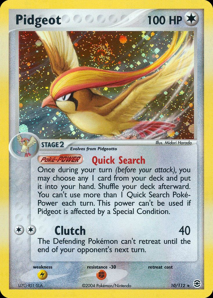 PSA 10 Pidgeot EX Power Keepers graded Pokémon card
