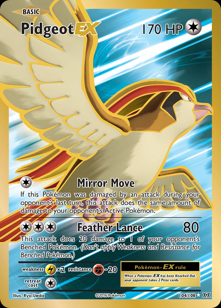 PSA 10 Pidgeot EX XY Evolutions graded Pokémon card