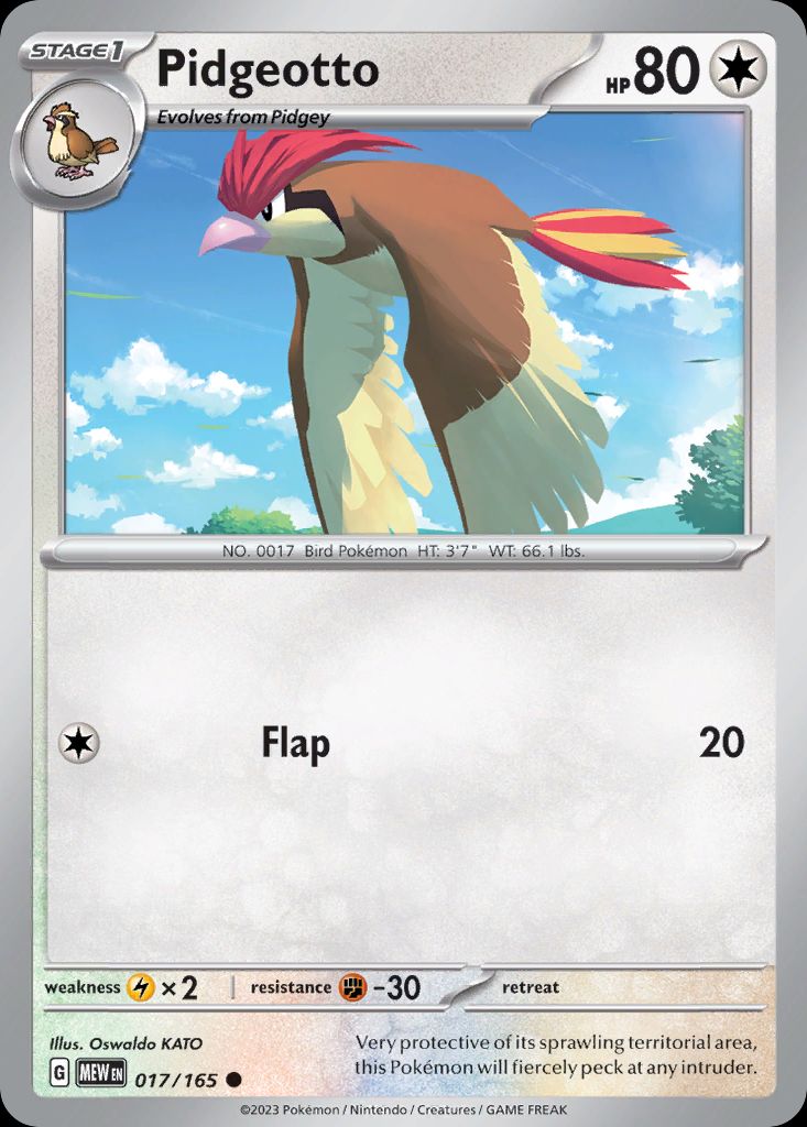 PSA 10 Pidgeotto Scarlet & Violet 151 graded Pokémon card