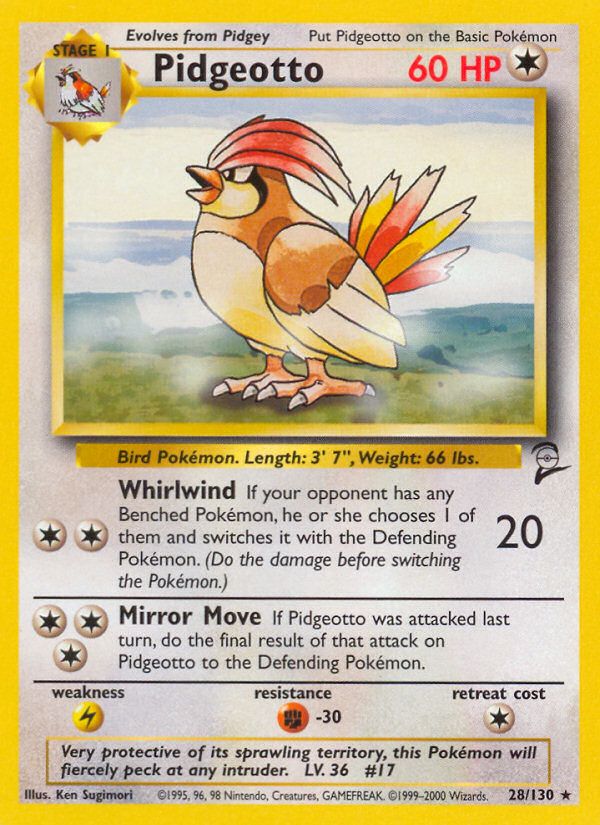 PSA 10 Pidgeotto Jungle graded Pokémon card