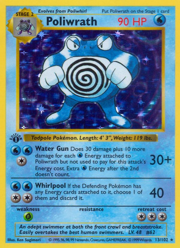 PSA 10 Poliwrath Base Set graded Pokémon card