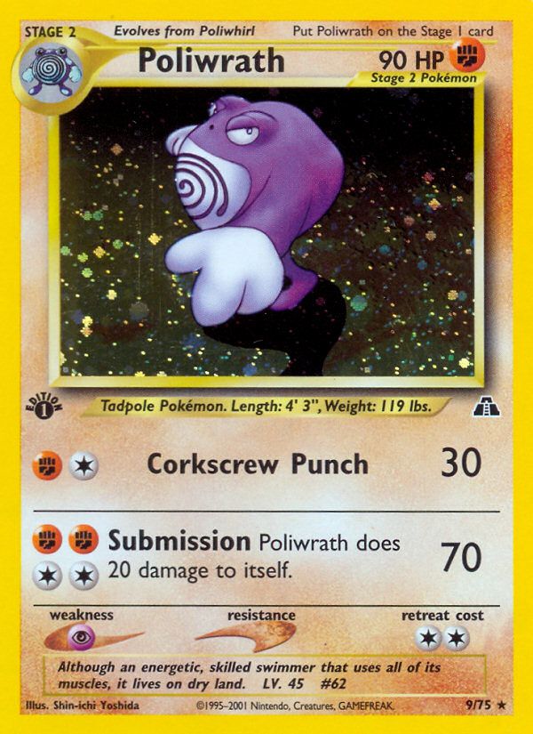 PSA 10 Dark Poliwrath Team Rocket graded Pokémon card