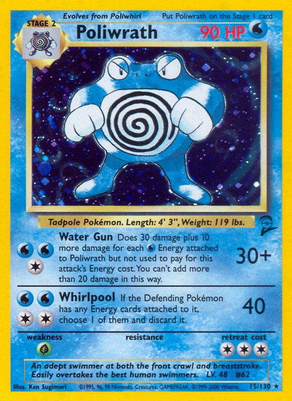 PSA 10 Poliwrath Base Set 2 graded Pokémon card