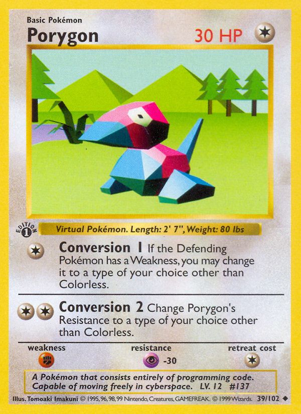 PSA 10 Porygon Base Set graded Pokémon card