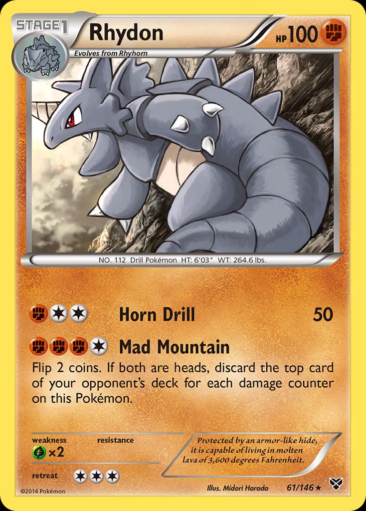PSA 10 Rhydon EX Sandstorm graded Pokémon card