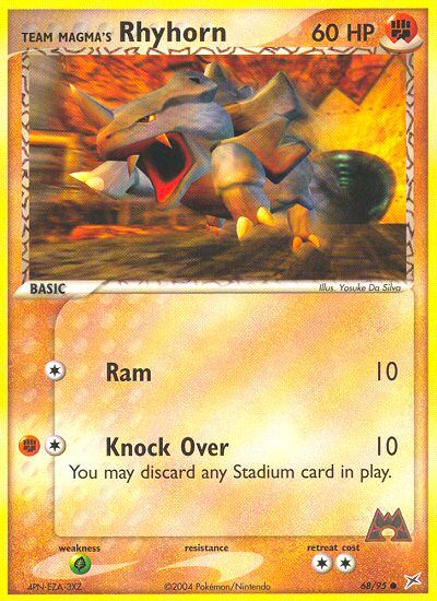 PSA 10 Rhyhorn EX FireRed & LeafGreen graded Pokémon card