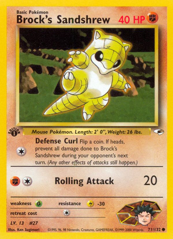PSA 10 Sandshrew Gym Heroes graded Pokémon card