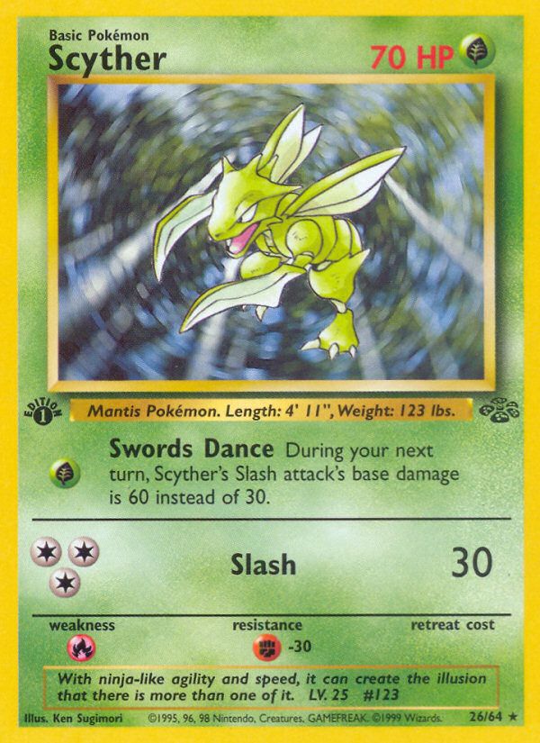 PSA 10 Scyther Jungle graded Pokémon card