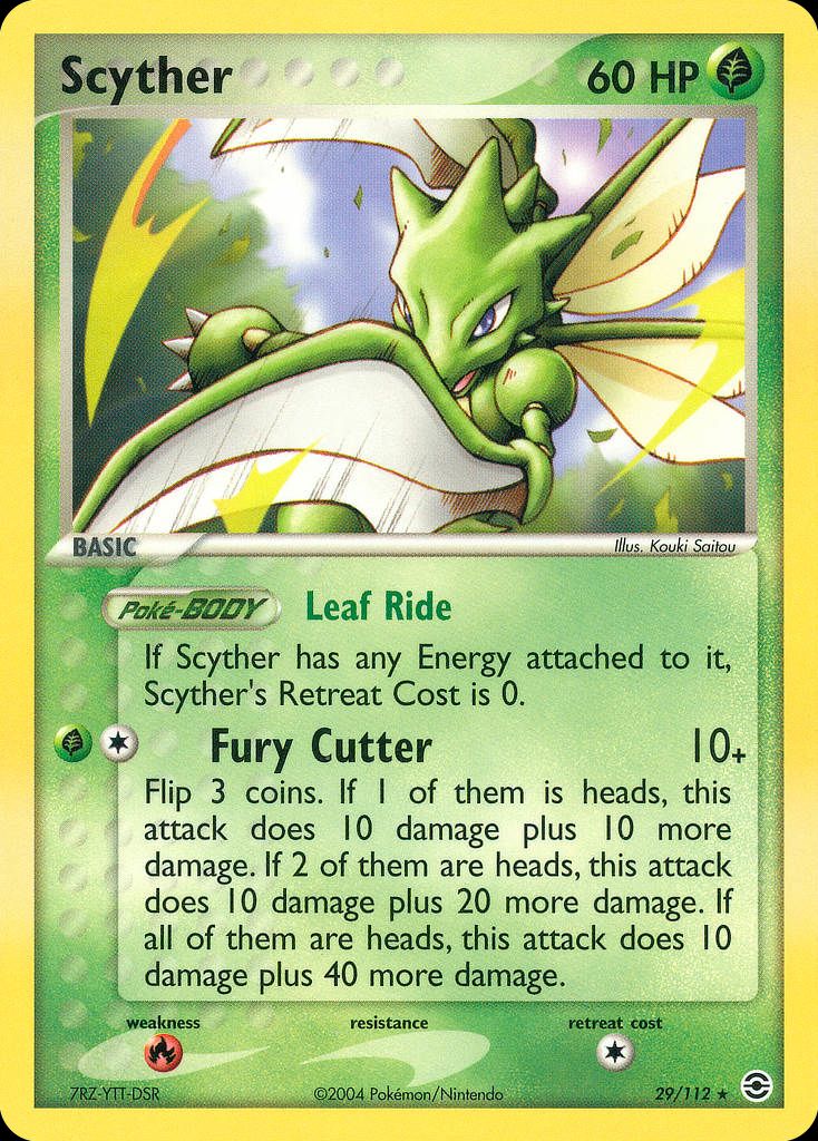 PSA 10 Scyther EX FireRed & LeafGreen graded Pokémon card