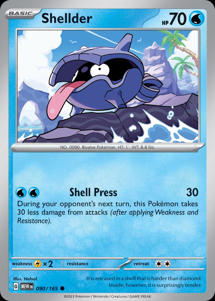 PSA 10 Shellder Scarlet & Violet. 151 graded Pokémon card