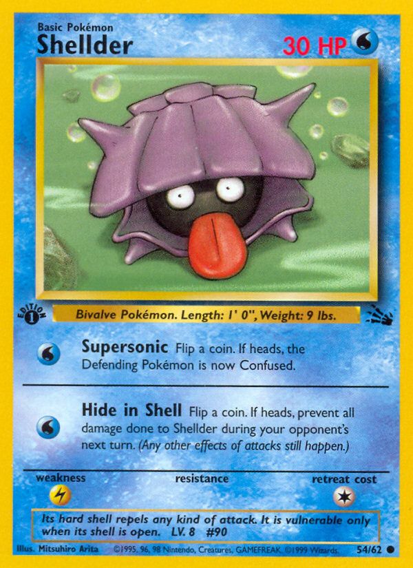 PSA 10 Shellder Fossil graded Pokémon card