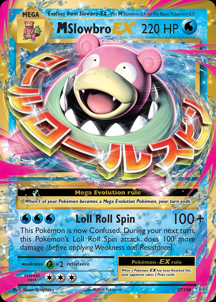 PSA 10 M Slowbro-EX Evolutions graded Pokémon card