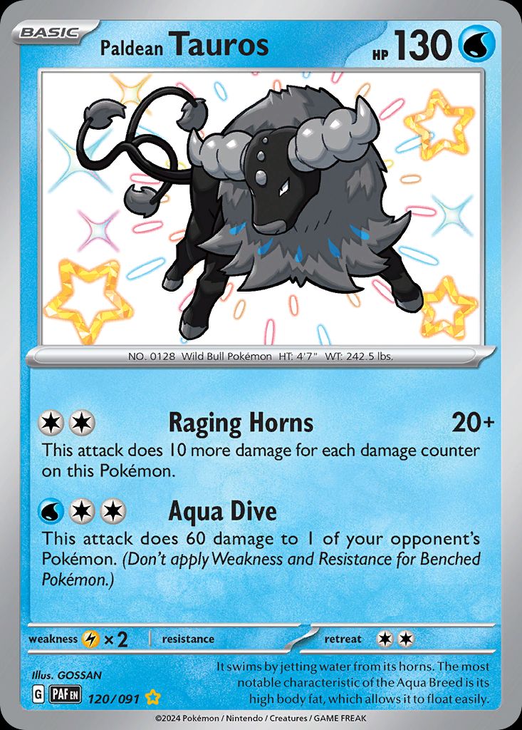 PSA 10 Paldean Tauros Paldea Evolved graded Pokémon card