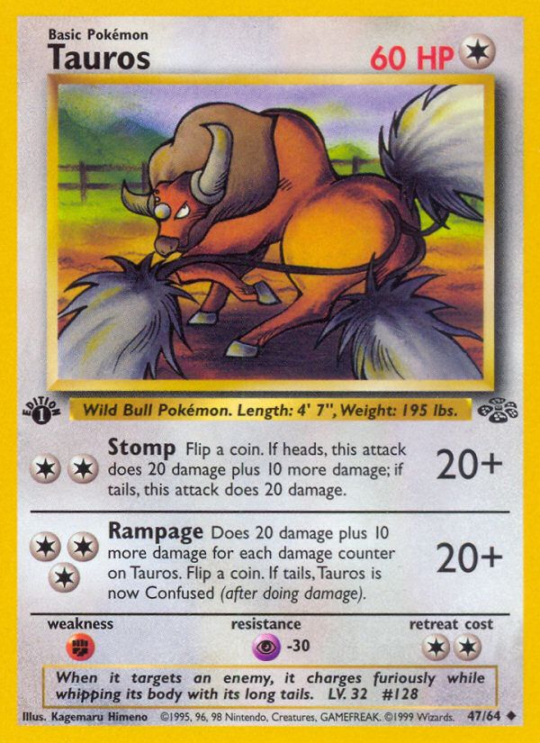 PSA 10 Tauros Gym Challenge graded Pokémon card