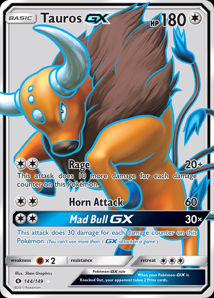 PSA 10 Tauros-GX Sun & Moon graded Pokémon card