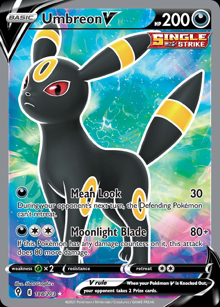 Umbreon V Full Art Ultra Rare from Evolving Skies