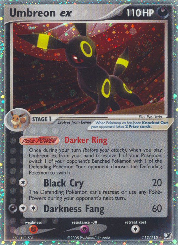 Umbreon ex Ultra Rare Holo from Unseen Forces
