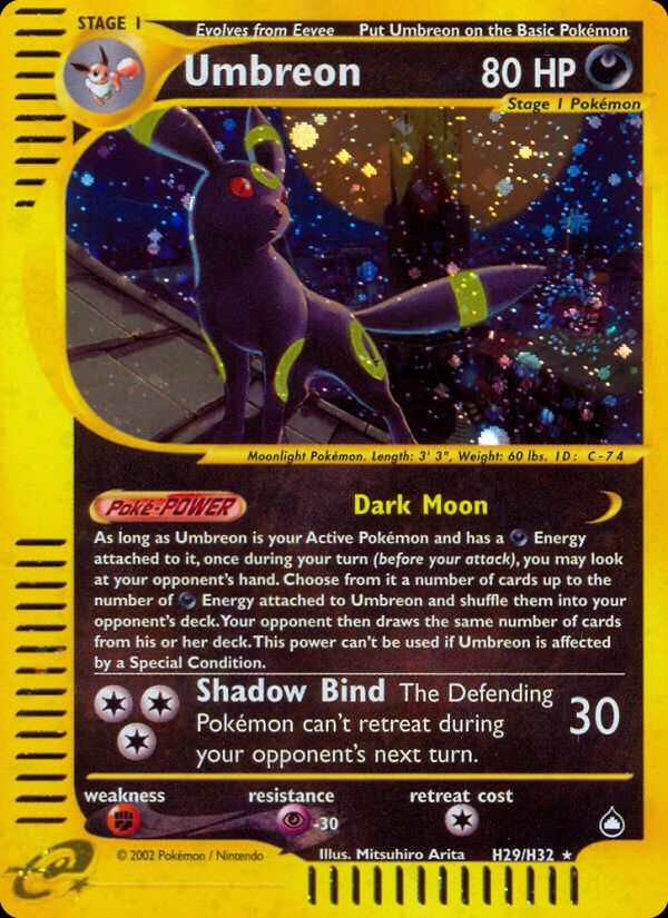 Umbreon Holo Rare from Aquapolis