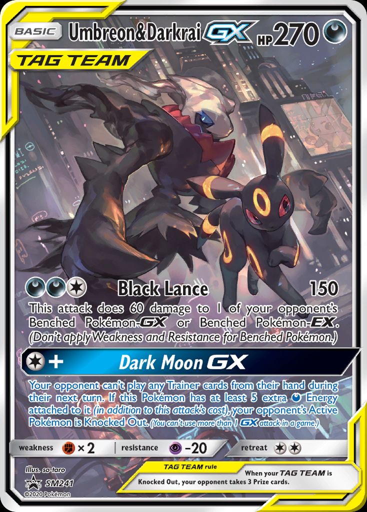 Umbreon & Darkrai-GX Tag Team SM241 Promo