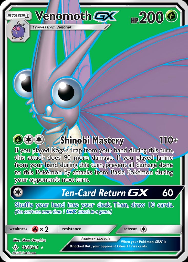 PSA 10 Venomoth Scarlet & Violet. Twilight Masquerade graded Pokémon card