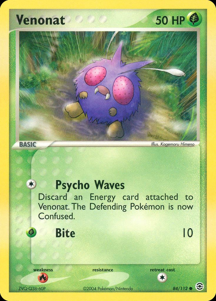 PSA 10 Venonat EX FireRed & LeafGreen graded Pokémon card